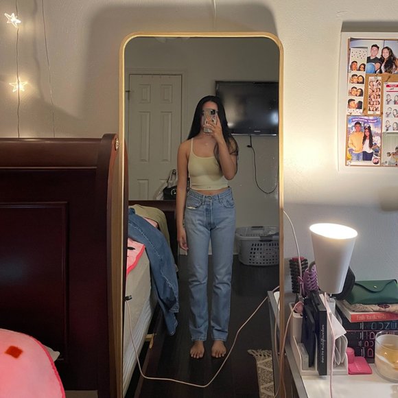 Levi's 501 Original Fit Women's Jeans in Luxor Last (Blue Light Wash) - Picture 3 of 4